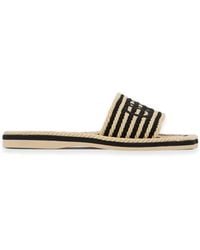 Chloé - Sand Flat Sandals - Lyst