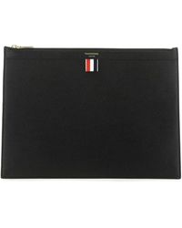 Thom Browne - Medium Pebble Grain Leather Document Holder - Lyst