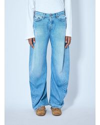 Acne Studios - 2006F Distressed Wide Leg Jeans - Lyst