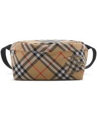 Burberry - Nylon Bag With Ekd Logo - Lyst