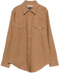 A.P.C. - A. P.C. Chest-Pocket Buttoned Shirt - Lyst