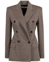 Max Mara - Eccelso Wool Blend Double Breasted Blazer - Lyst