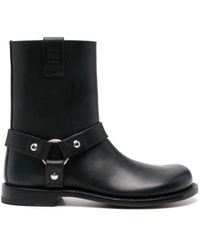 Loewe - Campo Biker Boots - Lyst
