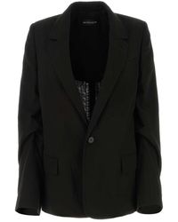 Ann Demeulemeester - Cotton Renske Blazer - Lyst