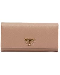 Prada - Large Saffiano Leather Wallet - Lyst