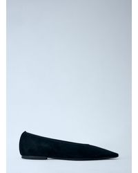 TOTEME - Minimalist Velvet Ballerina Flat - Lyst