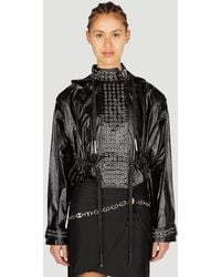 Rabanne - Rabanne Eyelet Biker Jacket - Lyst