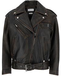 McQueen - Leather Jacket - Lyst