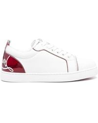 Christian Louboutin - Fun Louise Junior Leather Low-Top Trainers - Lyst