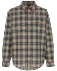Marni - And Light Ombré Check Shirt With Contrasting Piping - Lyst