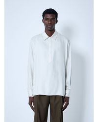 Saint Laurent - Striped Tunic Shirt - Lyst