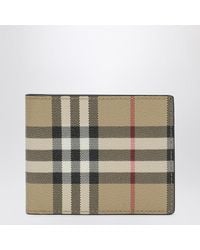 Burberry - Bi-Fold Wallet With Check Pattern - Lyst