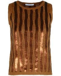 Max Mara - Golia' Linen Tank Top - Lyst