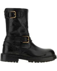 Dolce & Gabbana - Leather Bernini Boots - Lyst