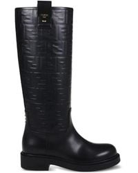 Fendi - Leather Boots - Lyst