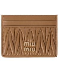 Miu Miu - Matelassã Nappa Leather Card Holder - Lyst