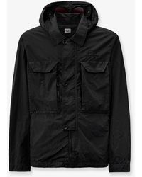 C.P. Company - Flatt Nylon Jacket With Logo Embroidery - Lyst
