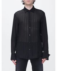 Gucci - Long-Sleeved Silk Shirt With French Collar And Curved Hem - Lyst