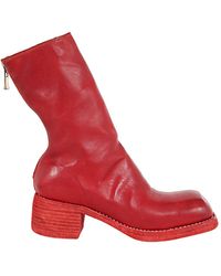 Guidi - Back Zip Mid Boots - Lyst