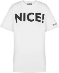 Moschino - 'Nice! T-Shirt - Lyst