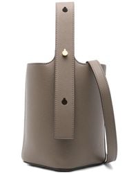 Loewe - Pebble Mini Leather Bucket Bag - Lyst
