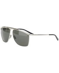 Saint Laurent - Aviator Sunglasses With Curved Top Bar Metal - Lyst