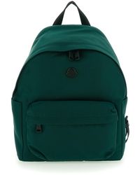 Moncler - Backpack With Logo Patch On The Front And Two Adjustable Shoulder Straps On The Rear - Lyst
