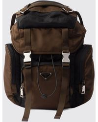 Prada - Re-Nylon And Leather Backpack - Lyst