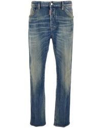 DSquared² - Jeans With Logo Patch On The Rear And Distressed Effect - Lyst