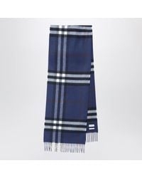 Burberry - Cashmere Scarf With Check Pattern - Lyst