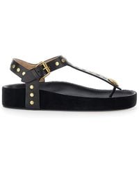 Isabel Marant - 'Enore' Sandals With Stud Details - Lyst
