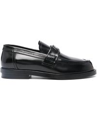 McQueen - Seal Leather Loafers - Lyst