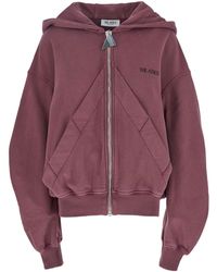 The Attico - Sweatshirt With Hood And Logo Lettering On The Front - Lyst