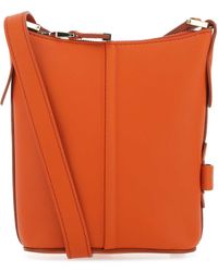 ショルダーバッグ・ポシェット MAX MARA Orange Leather Riviers Crossbody Bag Max Mara Leather Riviers Crossbody Bag in Orange | Lyst