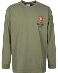 KENZO - Logo Long Sleeved T-Shirt - Lyst