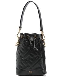 Fendi - Mini Embossed Bucket Handbag - Lyst
