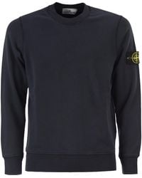 Stone Island - Regular Fit Crew Neck Sweatshirt With Raglan Sleeves - Lyst