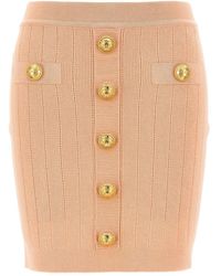 Balmain - Knitted Mini Skirt - Lyst