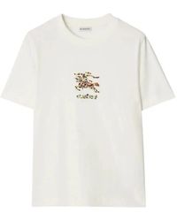 Burberry - T-Shirt With Print - Lyst