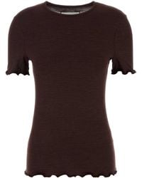 Jil Sander - Top Cn Ss Emb - Lyst