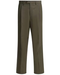 Prada - Wide-Leg Wool Pants - Lyst