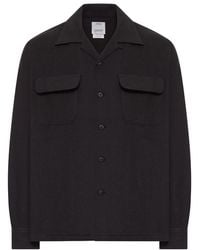 Visvim - Wool Overshirt With Patch Pockets - Lyst