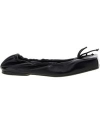 Jacquemus - Leather Square-Toe Ballet Flats - Lyst