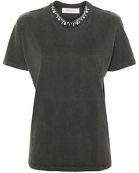 Golden Goose - Crystal-Embellished Cotton T-Shirt - Lyst