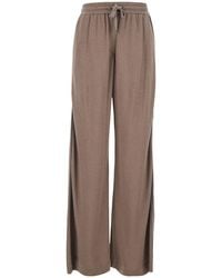 Brunello Cucinelli - Wide-Leg Trousers Cotton - Lyst