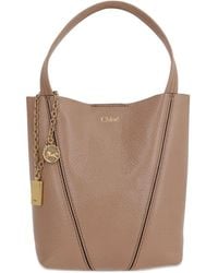 Chloé - Spin Small Leather Tote Bag - Lyst