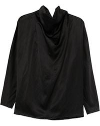 TOTEME - Cowl Neck Blouse - Lyst