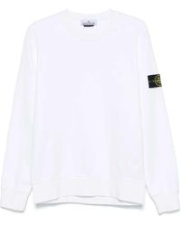 Stone Island - Logo-Patch Sweatshirt - Lyst