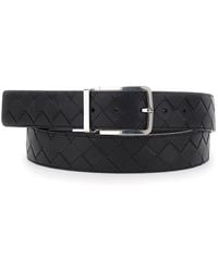 Bottega Veneta - Reversible Belt With Intreccio Motif - Lyst