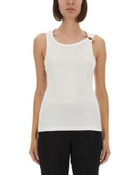 Jean Paul Gaultier - Tank Top With Piercing - Lyst